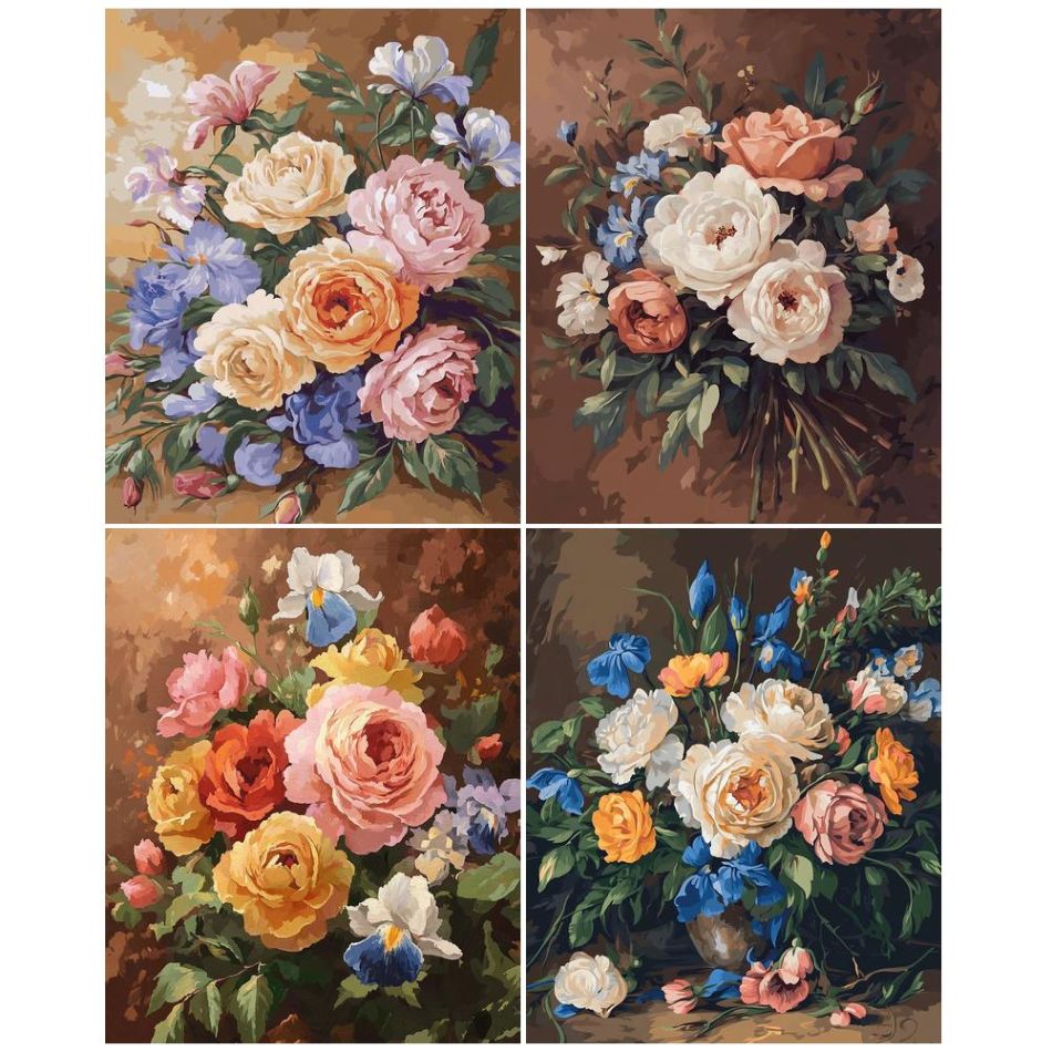 Resin Art Unique Ideas - ชุดภาพวาดเพชร 5 มิติ CHENISTORY ลายดอกไม้ สำหรับผู้ใหญ่