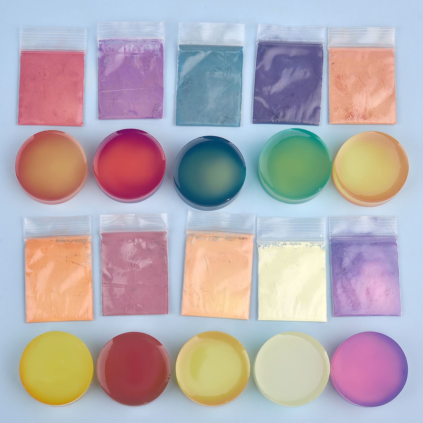 Resin Color Paste - ผงเปลี่ยนสีตามอุณหภูมิ 10 สี สำหรับงานเรซิ่น DIY ทำสี