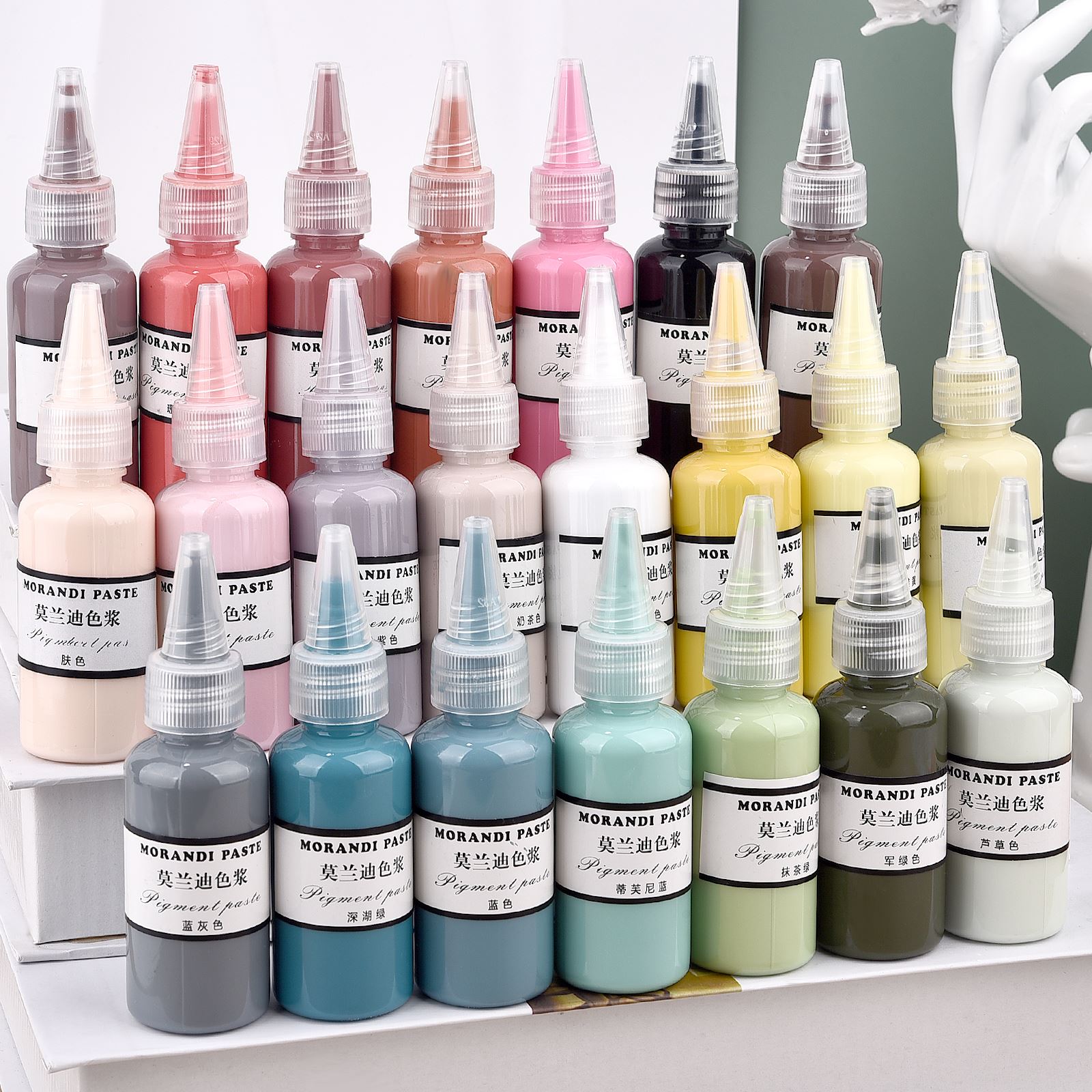 Resin Color Paste - Morandi สี Liquid เรซิ่นสีอีพ็อกซี่เรซิ่น UV เรซิ่นหมึกแอลกอฮอล์สีวาง