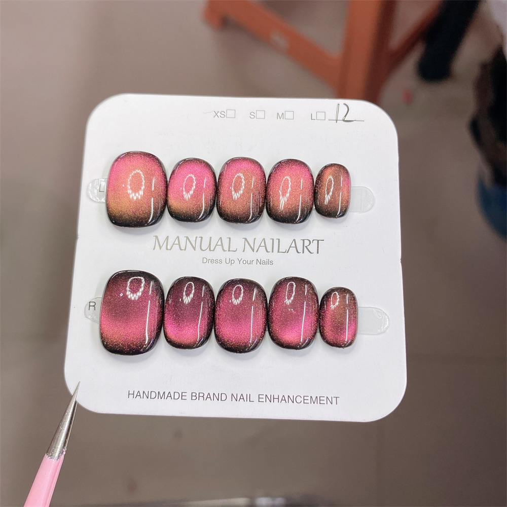 Resin Color Paste - สติ๊กเกอร์ติดเล็บเจลทำมือ 10 ชิ้น ผลิตภัณฑ์สำเร็จรูป คุณภาพสูง ให้ความรู้สึกหรูหรา