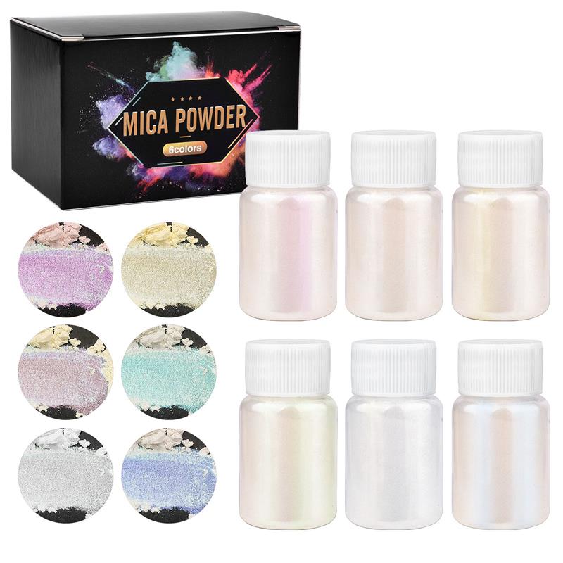 Resin Color Paste - 6 Pcs-Set อีพ็อกซี่เรซิ่น Dye Mica ผงผงสีชุดเรซิ่น