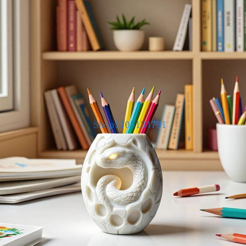 Resin Art Unique Ideas - 98km สร้างสรรค์รูปแบบงูซิลิโคน Planter แม่พิมพ์กระถางดอกไม้แม่พิมพ์สำหรับเครื่องประดับเรซิน Crafting และ