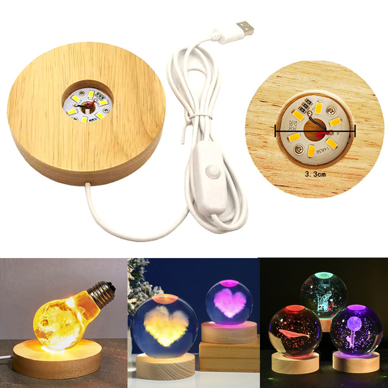เรซิ่นศิลปะจอแสดงผลรอบไม้ที่มี - Resin Art Lamp บทวิจารณ์และราคา