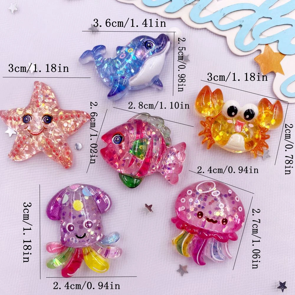 10pcs Glitter เรซิ่นที่มีสีสัน - Resin Art Beach บทวิจารณ์และราคา