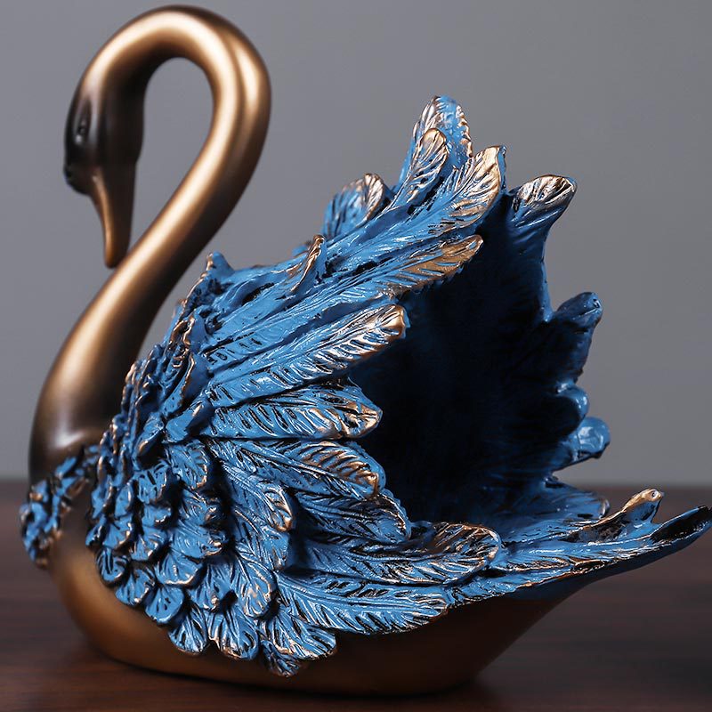 อุปกรณ์ตกแต่งคู่Swanรูปปั้นตกแ - Resin Art Gift For Wedding บทวิจารณ์และราคา