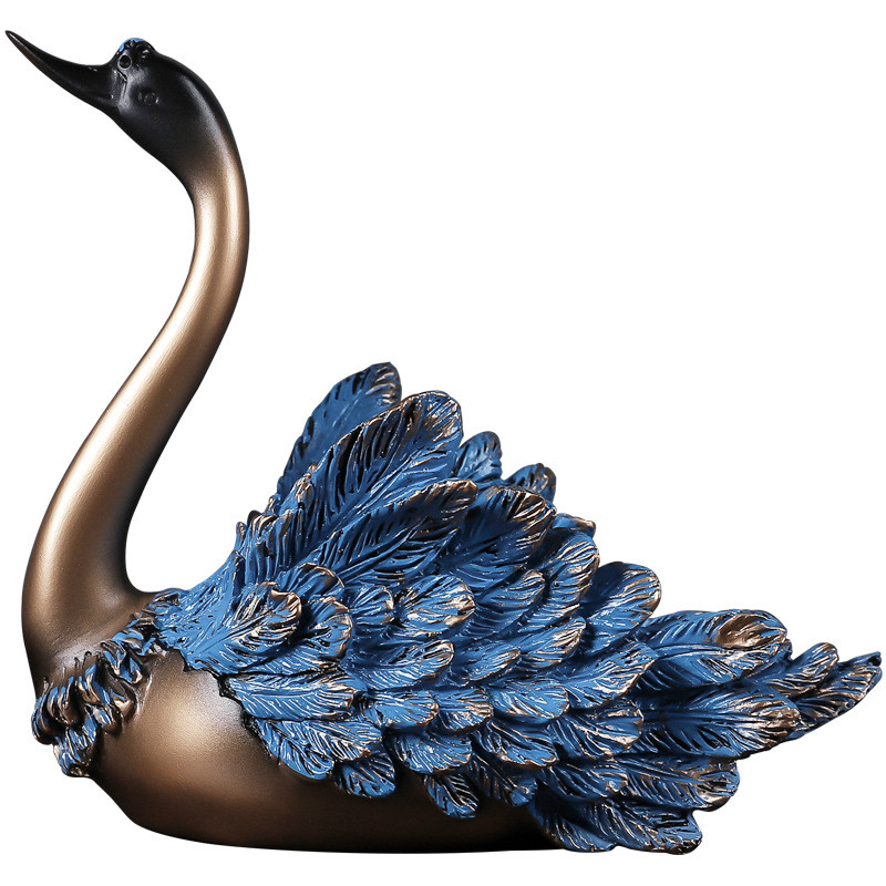 อุปกรณ์ตกแต่งคู่Swanรูปปั้นตกแ - Resin Art Gift For Wedding บทวิจารณ์และราคา