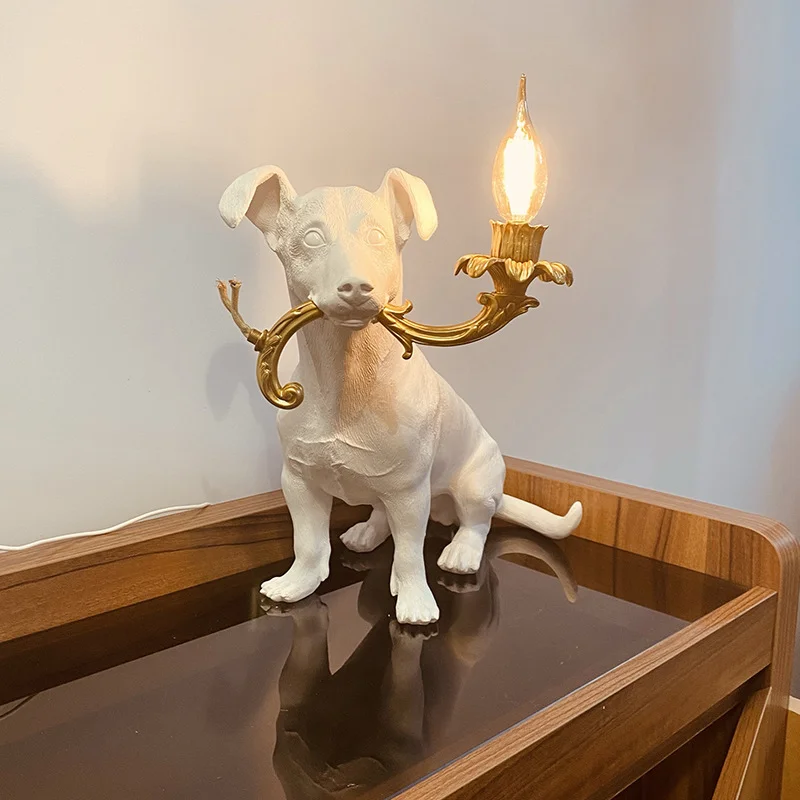 โคมไฟตั้งโต๊ะรูปสุนัขเรซิ่น ปี - Resin Art On Floor บทวิจารณ์และราคา