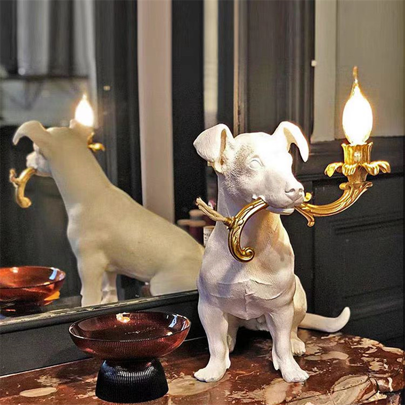 โคมไฟตั้งโต๊ะรูปสุนัขเรซิ่น ปี - Resin Art On Floor บทวิจารณ์และราคา