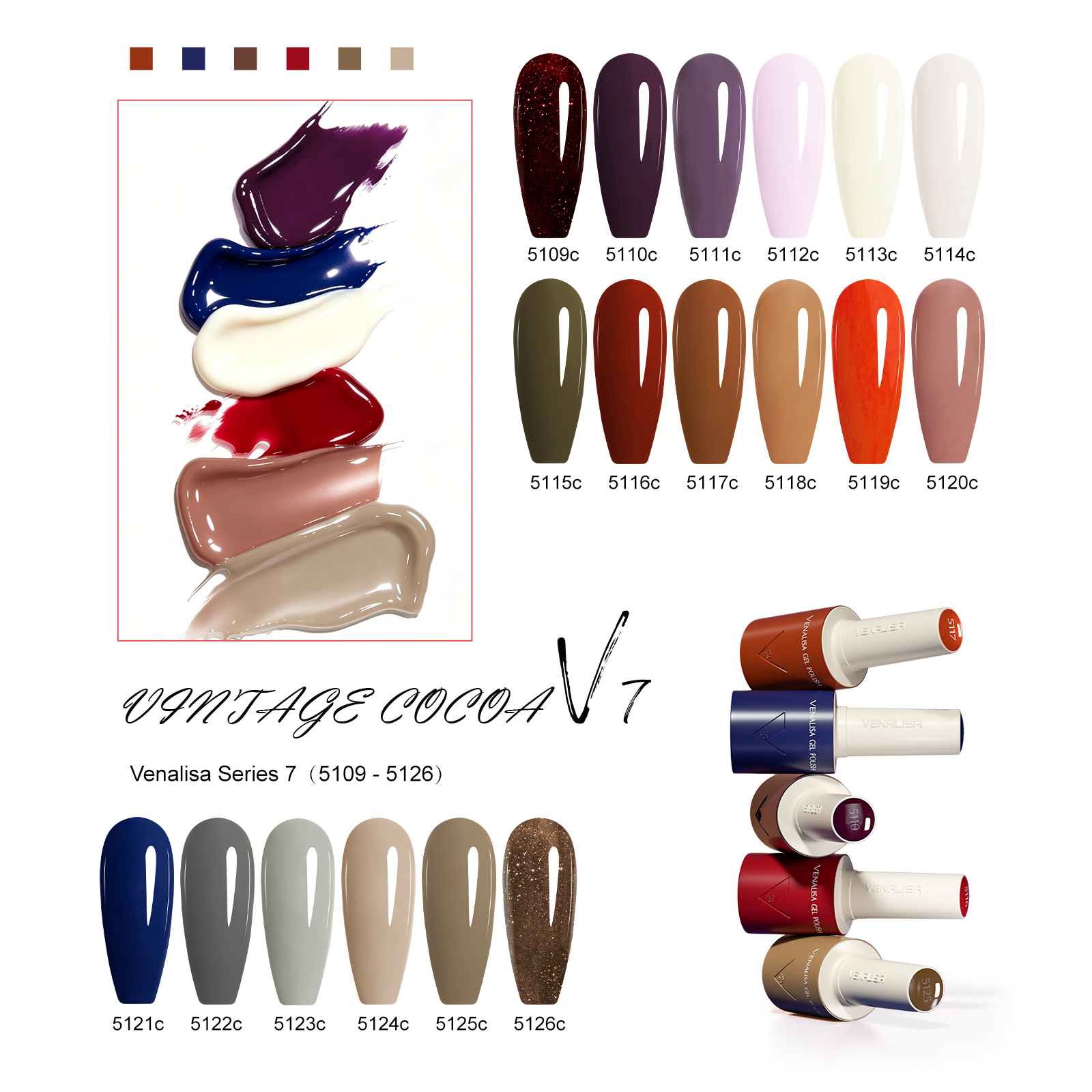 ยาทาเล็บเจล VENALISA V7 18 สี  - Resin Art Training บทวิจารณ์และราคา