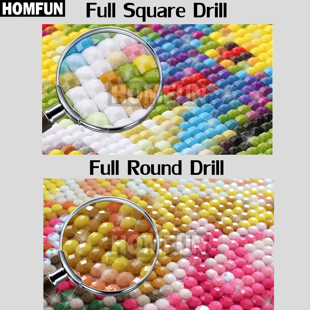 HOMFUN Diy 5d เพชรภาพวาด 