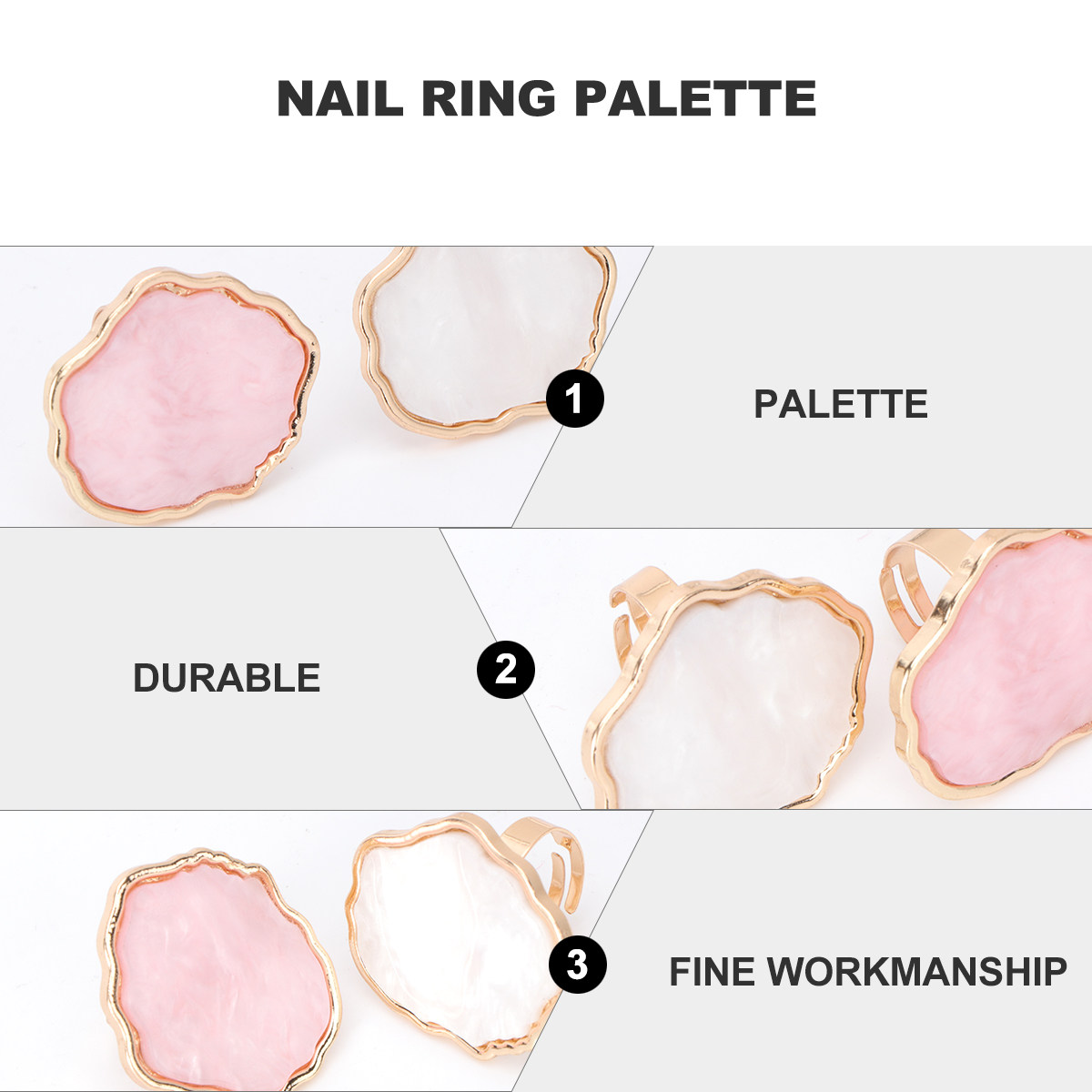 2 ชิ้น แผ่นผสมสีแบบพกพาสำหรับท - Resin Art Ring Design บทวิจารณ์และราคา