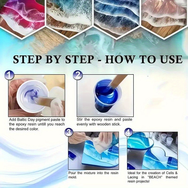24 สี/8 สี 5 กรัม 0 ผงไมกาสีมุ - Resin Color Paste บทวิจารณ์และราคา
