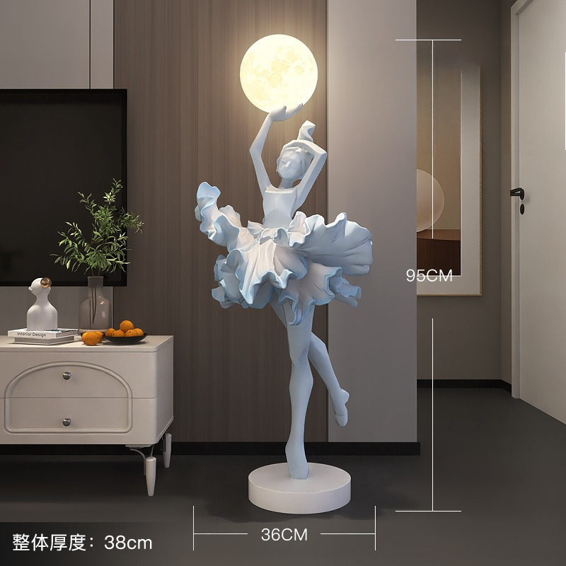 โคมไฟตั้งพื้นรูปปั้นนามธรรมสไต - Resin Art On Floor บทวิจารณ์และราคา