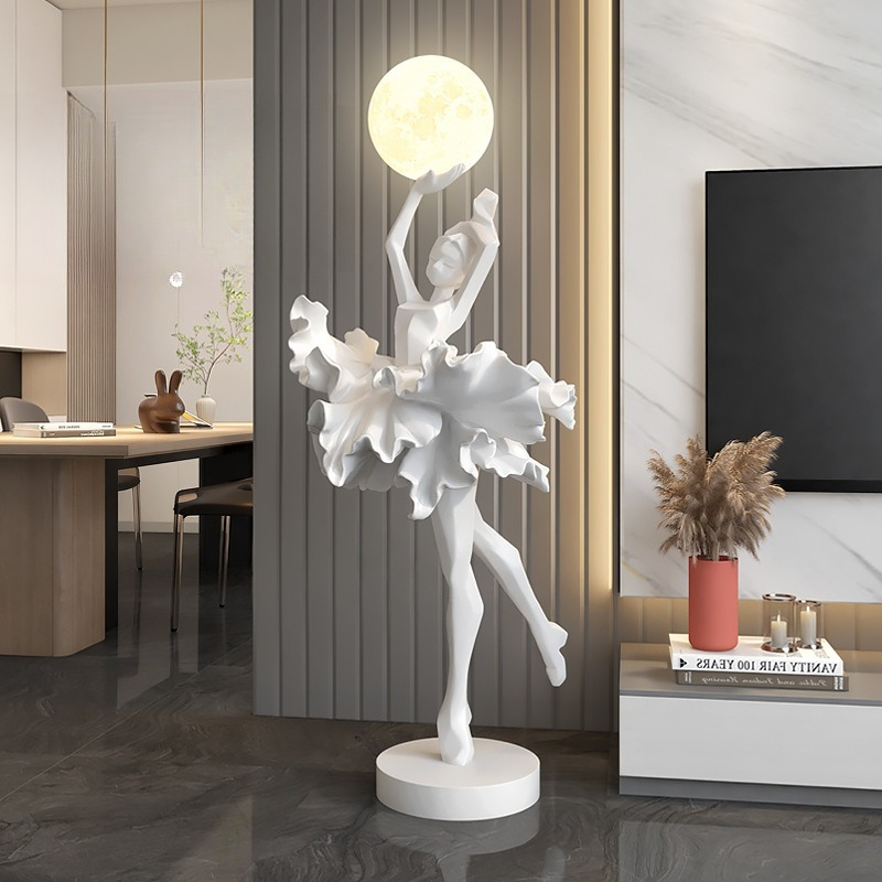 โคมไฟตั้งพื้นรูปปั้นนามธรรมสไต - Resin Art On Floor บทวิจารณ์และราคา