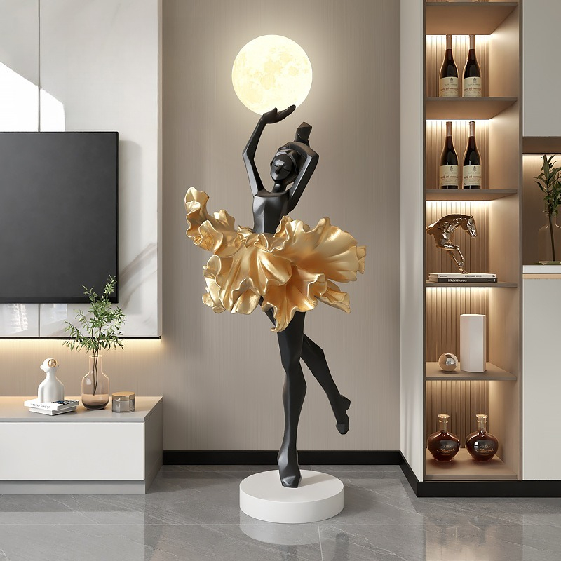 โคมไฟตั้งพื้นรูปปั้นนามธรรมสไต - Resin Art On Floor บทวิจารณ์และราคา