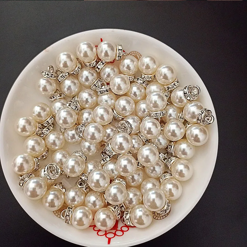 30 ชิ้นรอบเพิร์ลเพชรจี้ทองเงิน - Resin Art Gift For Wedding บทวิจารณ์และราคา