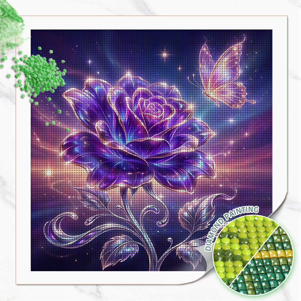ภาพวาดเพชรทรงกลมเต็มรูปแบบ Hua - Resin Art Rose บทวิจารณ์และราคา
