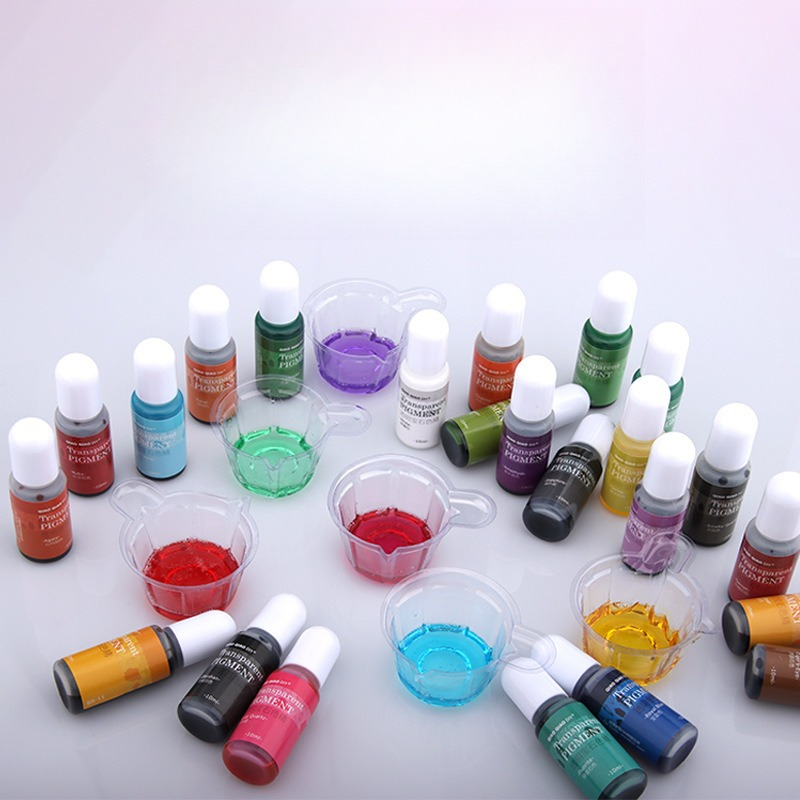 สีเรซิ่นใสสำหรับทำอัญมณี น้ำมั - Resin Color Paste บทวิจารณ์และราคา