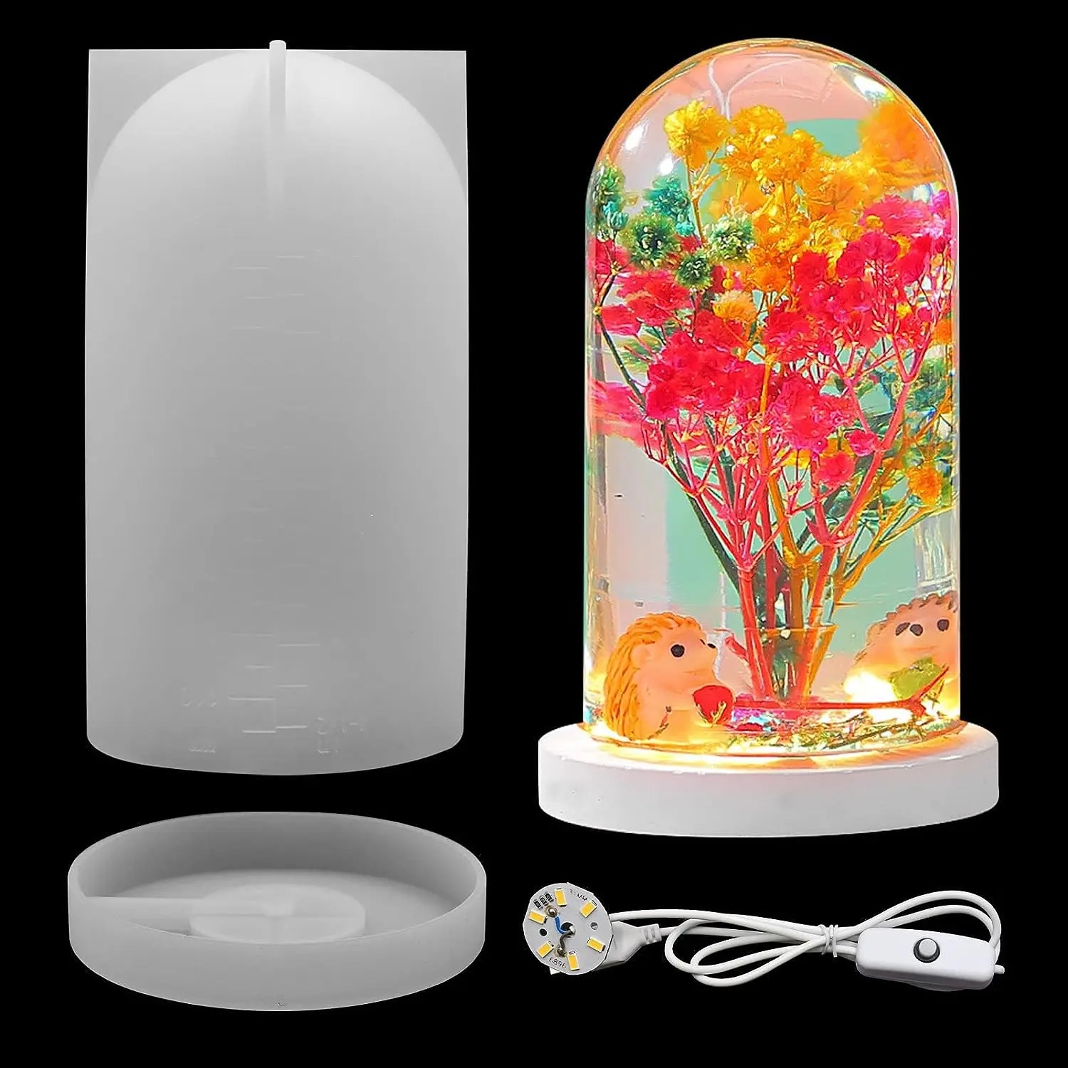 DIY คริสตัลอีพ็อกซี่เรซินแม่พิ - Resin Art Lamp บทวิจารณ์และราคา
