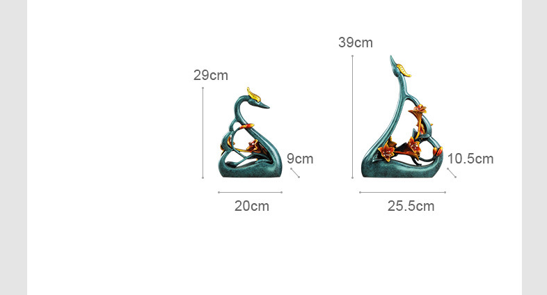 คู่ Swan คนรักศิลปะตกแต่งเรซิ่ - Resin Art Gift For Wedding บทวิจารณ์และราคา