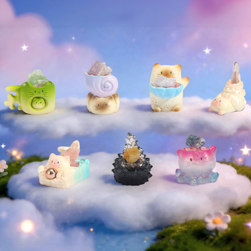 กล่องสุ่มคริสตัลซีรีส์ Cat Pai - Resin Art Beach บทวิจารณ์และราคา