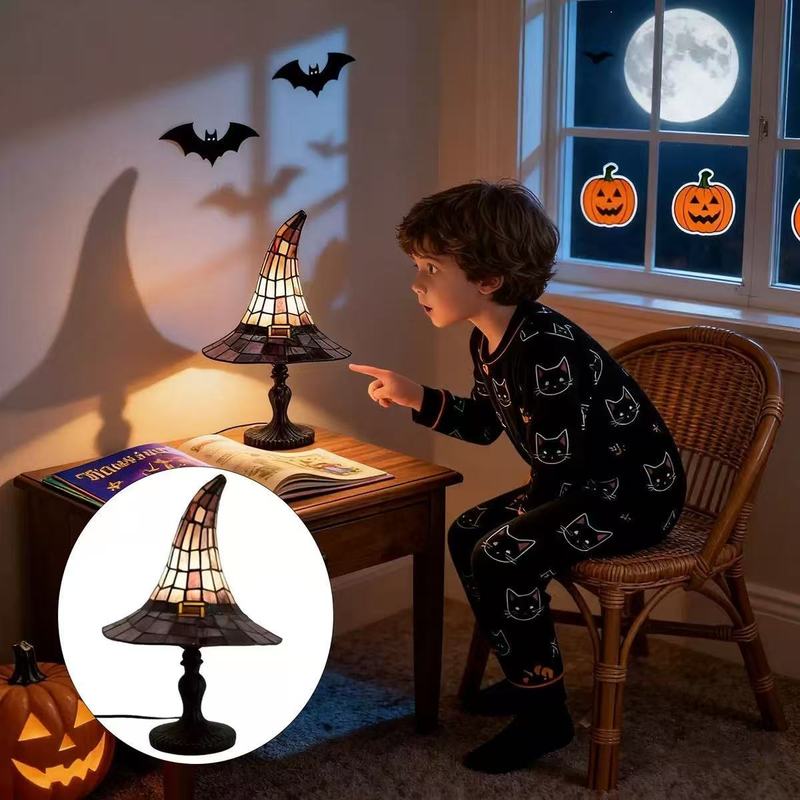 โคมไฟตั้งโต๊ะรูปหมวกแม่มดทำมือ - Resin Art Lamp บทวิจารณ์และราคา