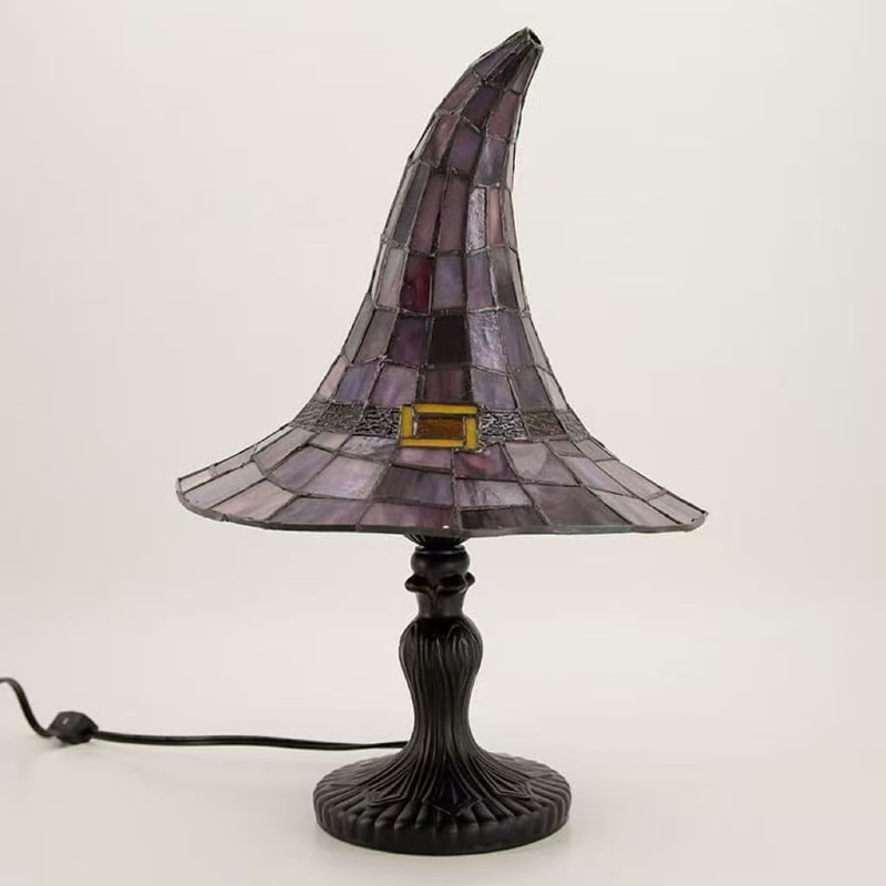 โคมไฟตั้งโต๊ะรูปหมวกแม่มดทำมือ - Resin Art Lamp บทวิจารณ์และราคา