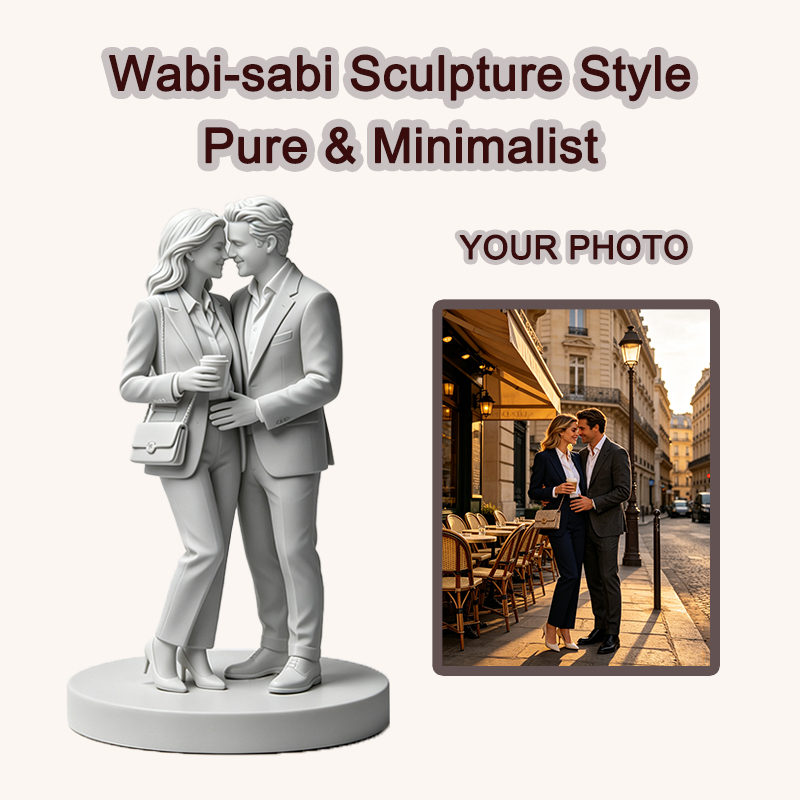 รูปปั้นคู่รักพิมพ์สามมิติตามภา - Resin Art Gift For Wedding บทวิจารณ์และราคา