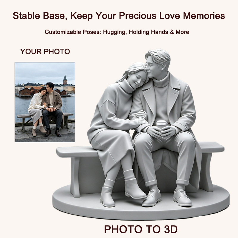 รูปปั้นคู่รักพิมพ์สามมิติตามภา - Resin Art Gift For Wedding บทวิจารณ์และราคา