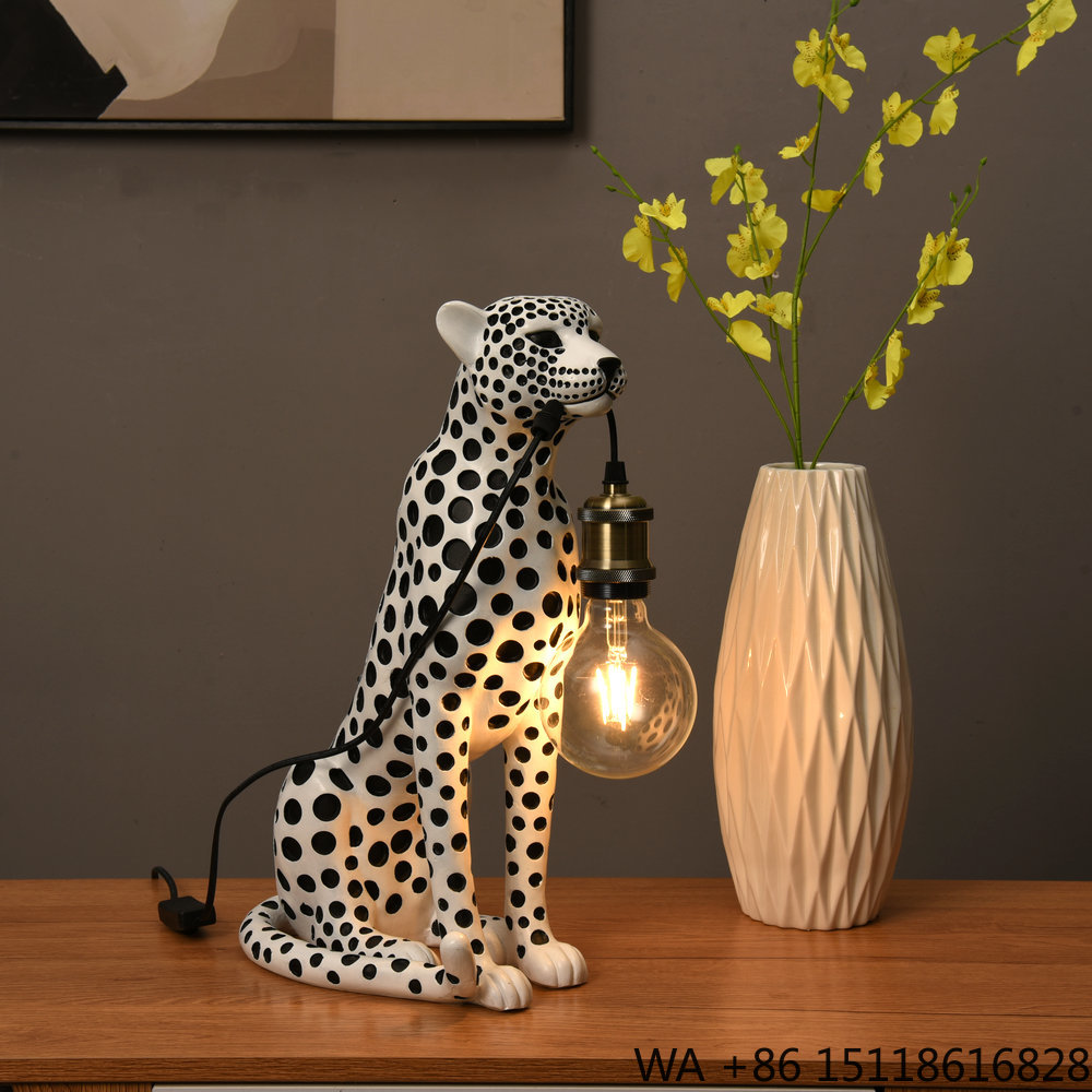 ประติมากรรมเรซินรูปเสือดาวศิลป - Resin Art Lamp บทวิจารณ์และราคา