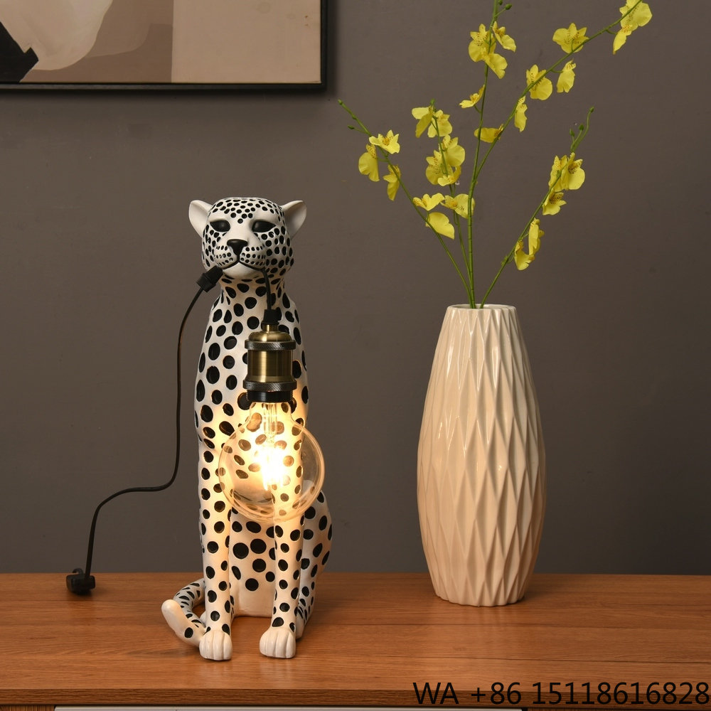 ประติมากรรมเรซินรูปเสือดาวศิลป - Resin Art Lamp บทวิจารณ์และราคา