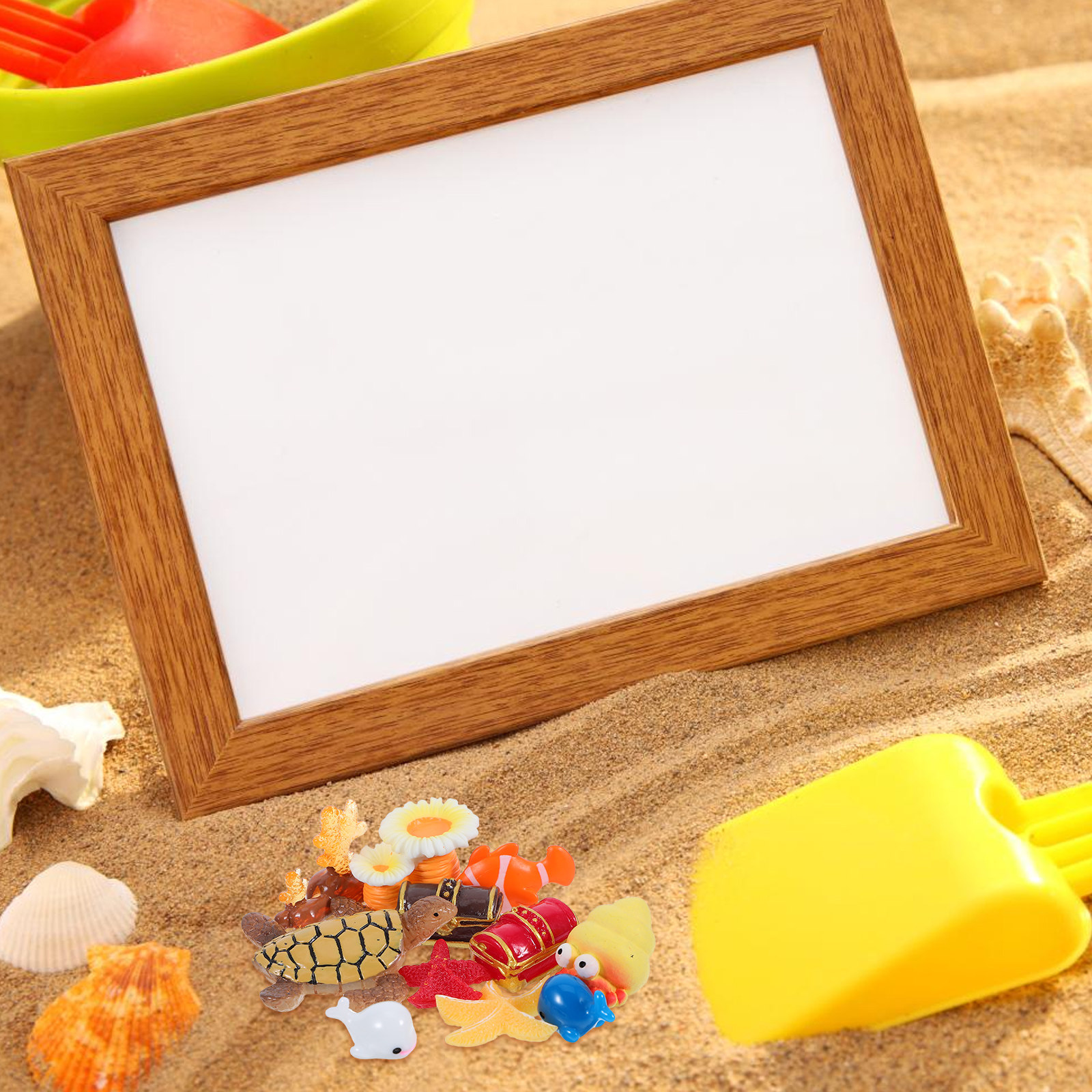 11 ชิ้น อุปกรณ์ตกแต่งชายหาดขนา - Resin Art Beach บทวิจารณ์และราคา