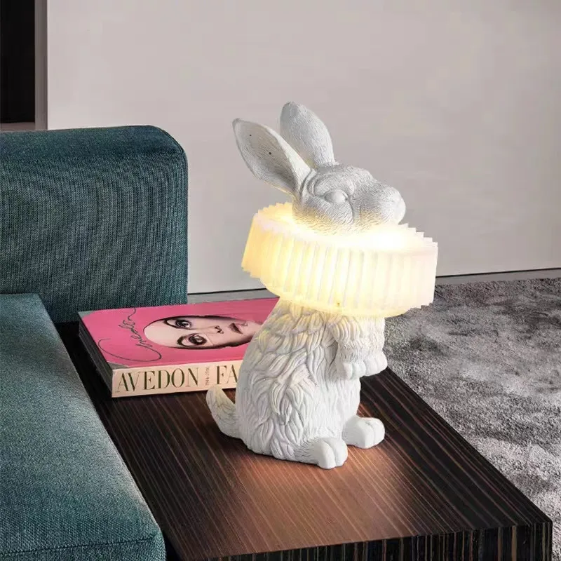 โมเดิร์นน่ารักกระต่ายตารางโคมไ - Resin Art On Floor บทวิจารณ์และราคา