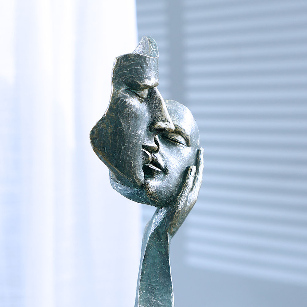 ประติมากรรมหน้ากากจูบกัน งานเร - Resin Art Unique Ideas บทวิจารณ์และราคา