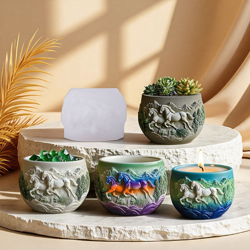 แม่พิมพ์ซิลิโคนรูปม้า E1PE แบบ - Resin Art Unique Ideas บทวิจารณ์และราคา