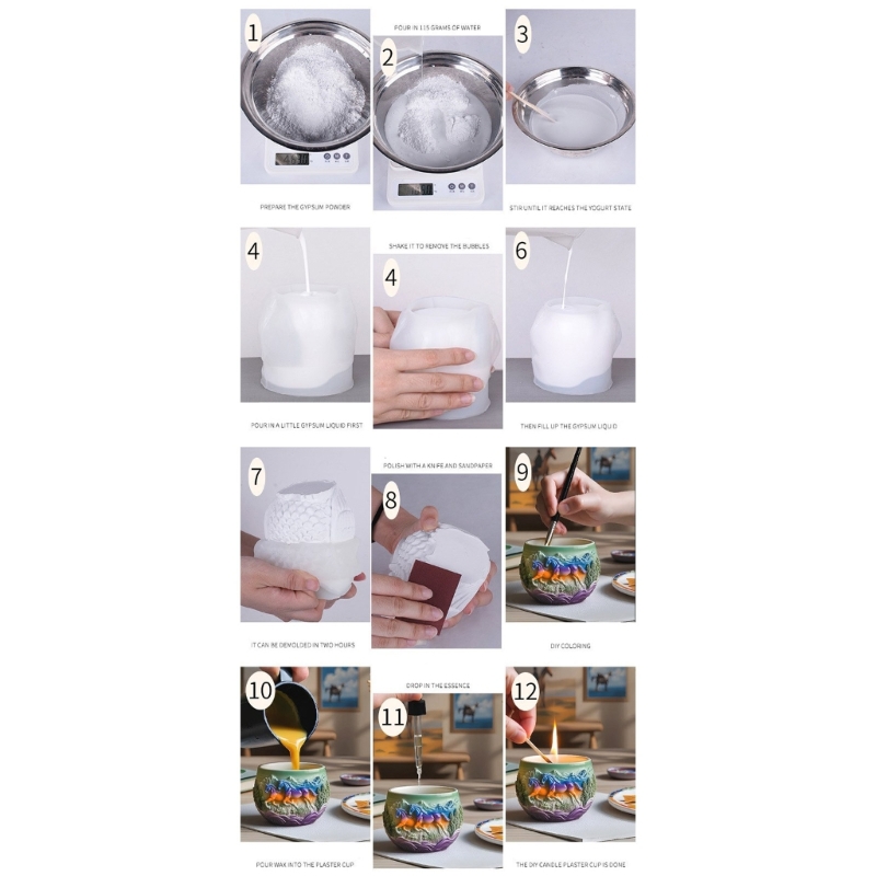 แม่พิมพ์ซิลิโคนรูปม้า E1PE แบบ - Resin Art Unique Ideas บทวิจารณ์และราคา