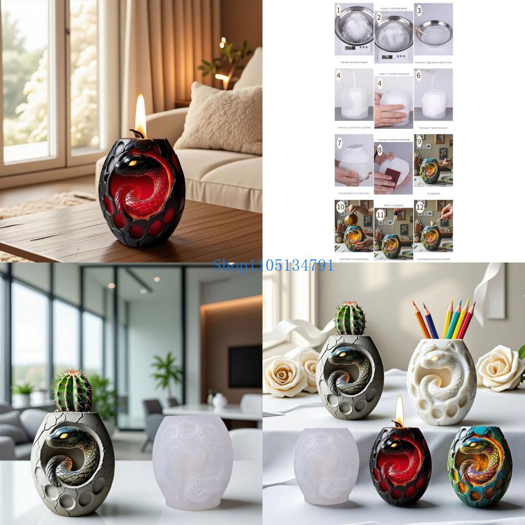 98km สร้างสรรค์รูปแบบงูซิลิโคน - Resin Art Unique Ideas บทวิจารณ์และราคา